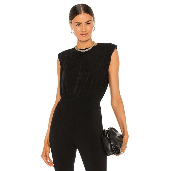 MISHA COLLECTION Tops - Misha Collection Evanna Bodysuit Black Sleeveless